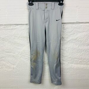 Nike dry fit Light gray sporty athletic Utility baseball pants youth medium